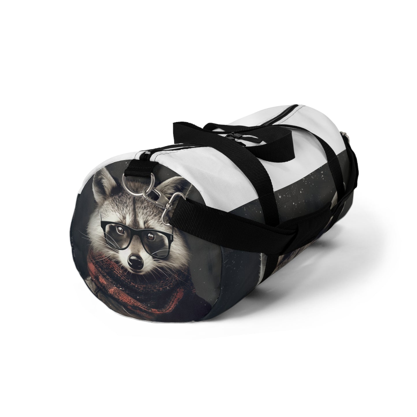 Raccoon Hipster Duffel Bag