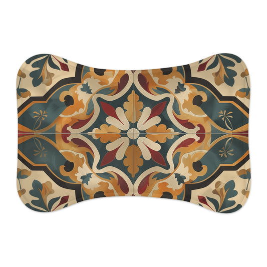 Artisan Tile Pet Feeding Mat