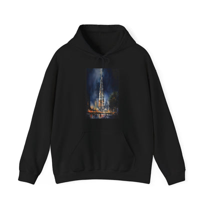 Burj Khalifa Night Sky Hoodie | Hoodies | DTG, Hoodies, Men's Clothing, Regular fit, Unisex, Women's Clothing | Prints with Passion