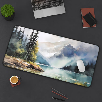 Wilderness Lake Desk Mat | Desk Mat | Accessories, Back-to-School, Desk, Fall Bestsellers, Home & Living, Mouse pad, Mouse Pads, Mousepad, Seasonal Picks, Stationery, TikTok | Prints with Passion