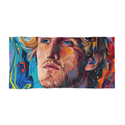 these beach towels are a must-have for your next beach day. Stand out from the crowd with the striking design inspired by Logan Paul's artwork. Whether you're soaking up the sun or drying off after a swim