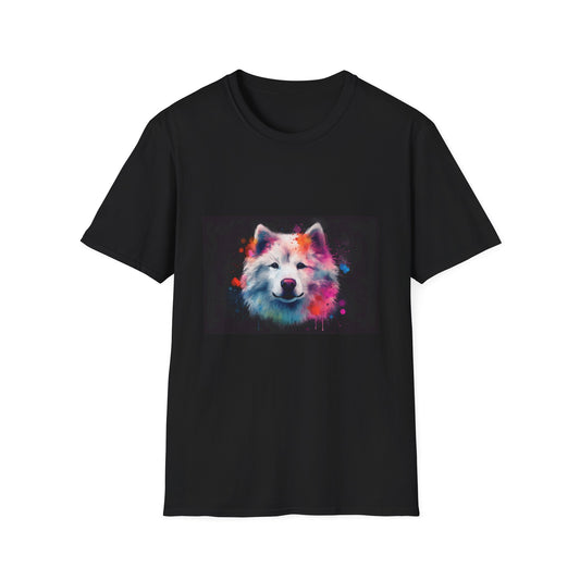 Samoyed Serenity: A Watercolor Tapestry of Tranquility and Grace | T-Shirt | Cute samoyed | Prints with Passion