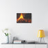 Volcano Erupting into Music Notes — Canvas Wall Art — Kiln-Dried Pine Frame & Ready-to-Hang Back View
