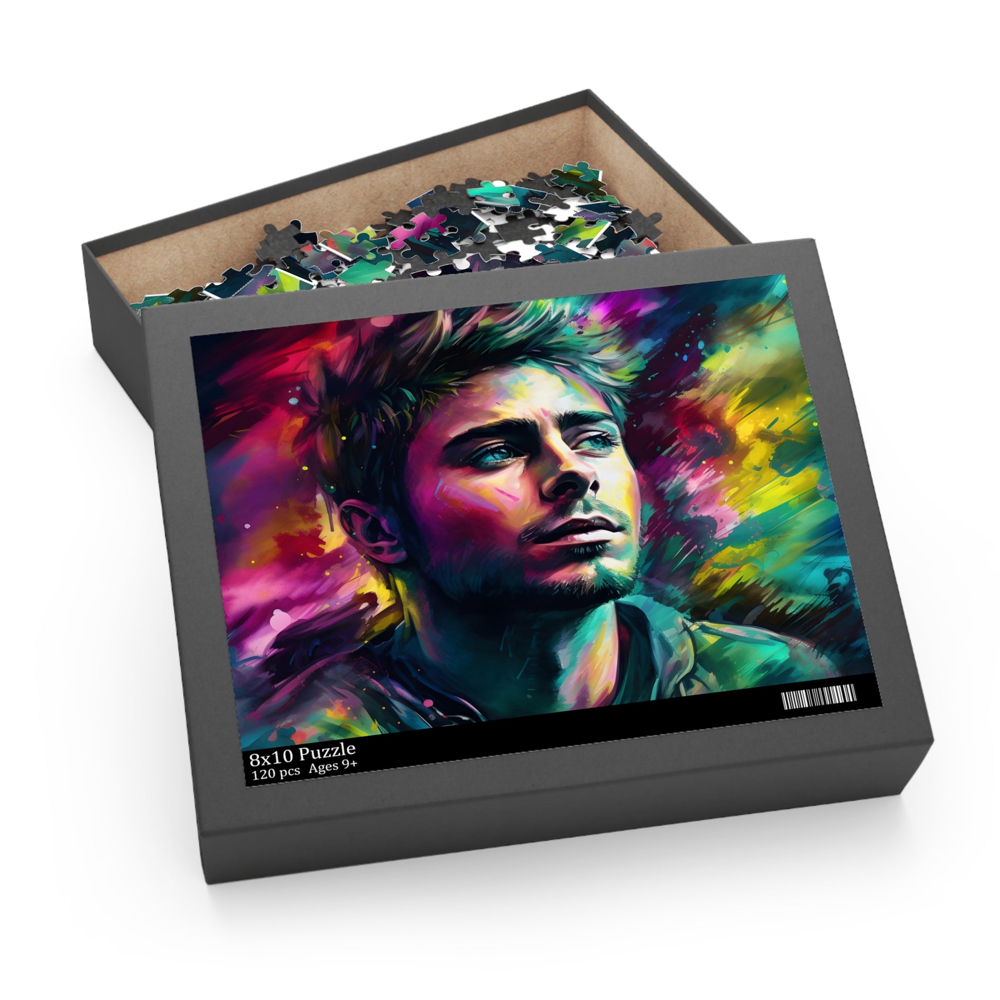 Zac Efron Neon Puzzle | Puzzle | Back-to-School, Fall Picks, Games, Holiday Picks, Home & Living, Puzzles, TikTok, Valentine's Day, Valentine's Day Picks | Prints with Passion