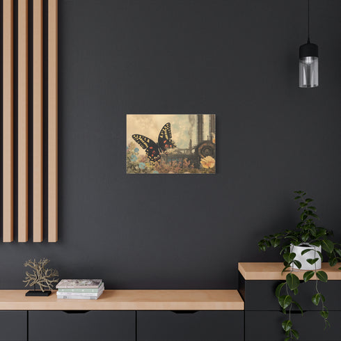 Steam Powered Butterfly Garden — Canvas Wall Art — Product Detail View 5