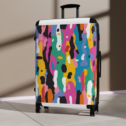 Vibrant Abstract Pattern Suitcase