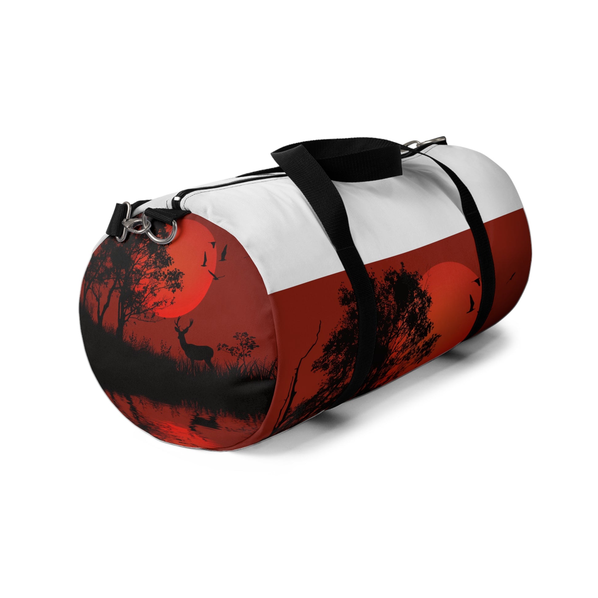 Wildlife Deer Silhouette Duffel Bag | Duffle Bags | Accessories, All Over Print, AOP, Assembled in the USA, Assembled in USA, Bags, Duffle, Made in the USA, Made in USA | Prints with Passion