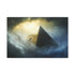 Pyramid Floating in Thunder Vortex — Canvas Wall Art — Front Gallery-Wrapped Canvas View