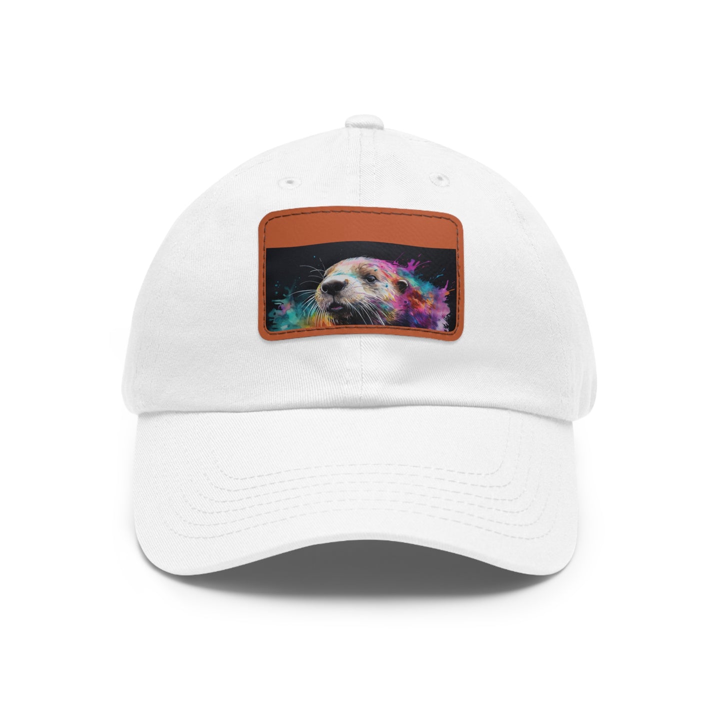 Happy Otter Watercolor Cap