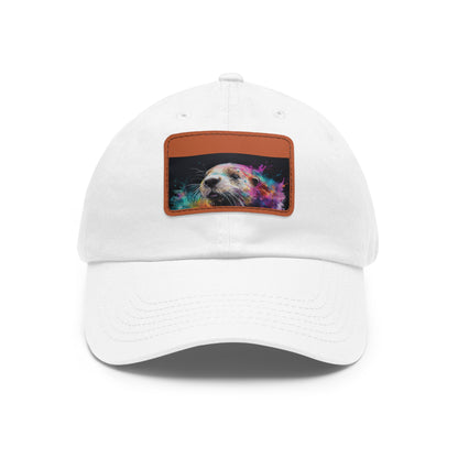 Happy Otter Watercolor Cap