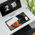 Stylized Yin Yang Made of Waves and Fire — XL & XXL Desk Mat — Product Detail View 7