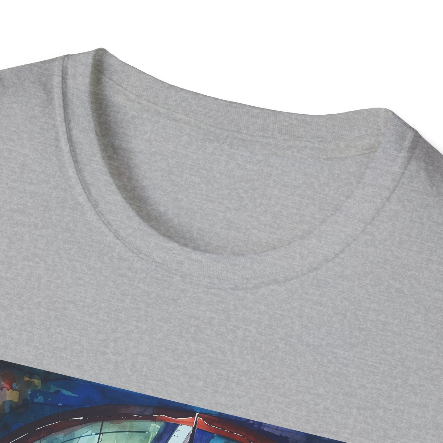 ## London's Hidden Depths: The Tube Watercolor T-shirt