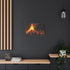 Volcano Erupting into Music Notes — Canvas Wall Art — Product Detail View 5