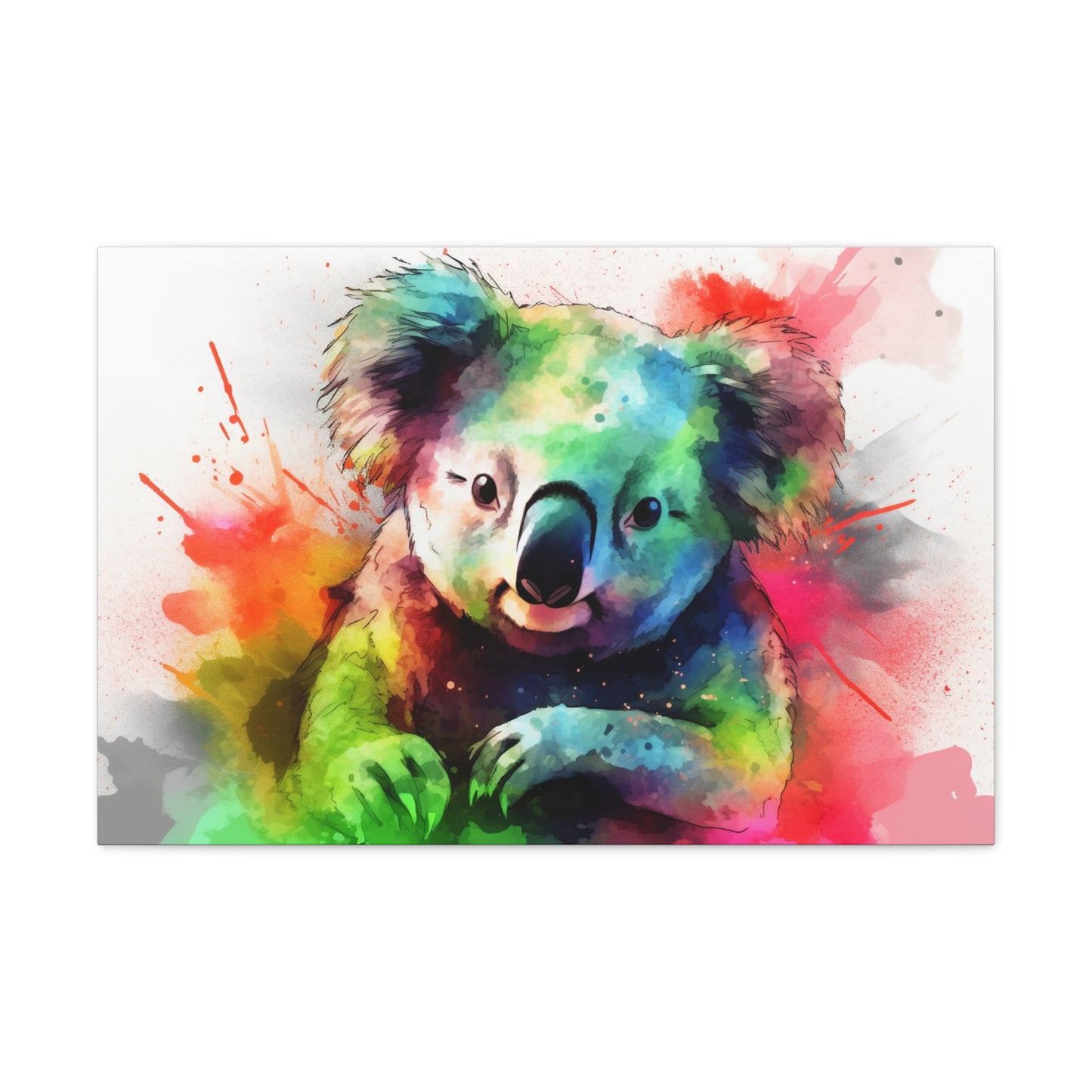 Koala Gardens Watercolor Canvas Print | Canvas | Art & Wall Decor, Canvas, Fall Picks, Hanging Hardware, Home & Living, Indoor, Top Spring Products, Valentine's Day promotion | Prints with Passion