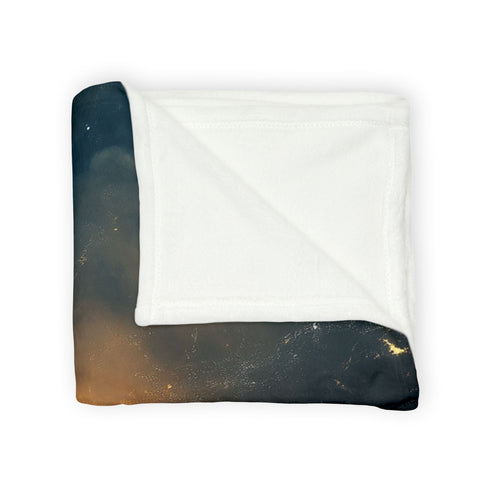 Dream Weaver Creating World from Light — Plush Fleece Throw Blanket — Product Detail View 8