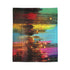 Rain Falling Upward in a Magical City Plush Fleece Throw Blanket