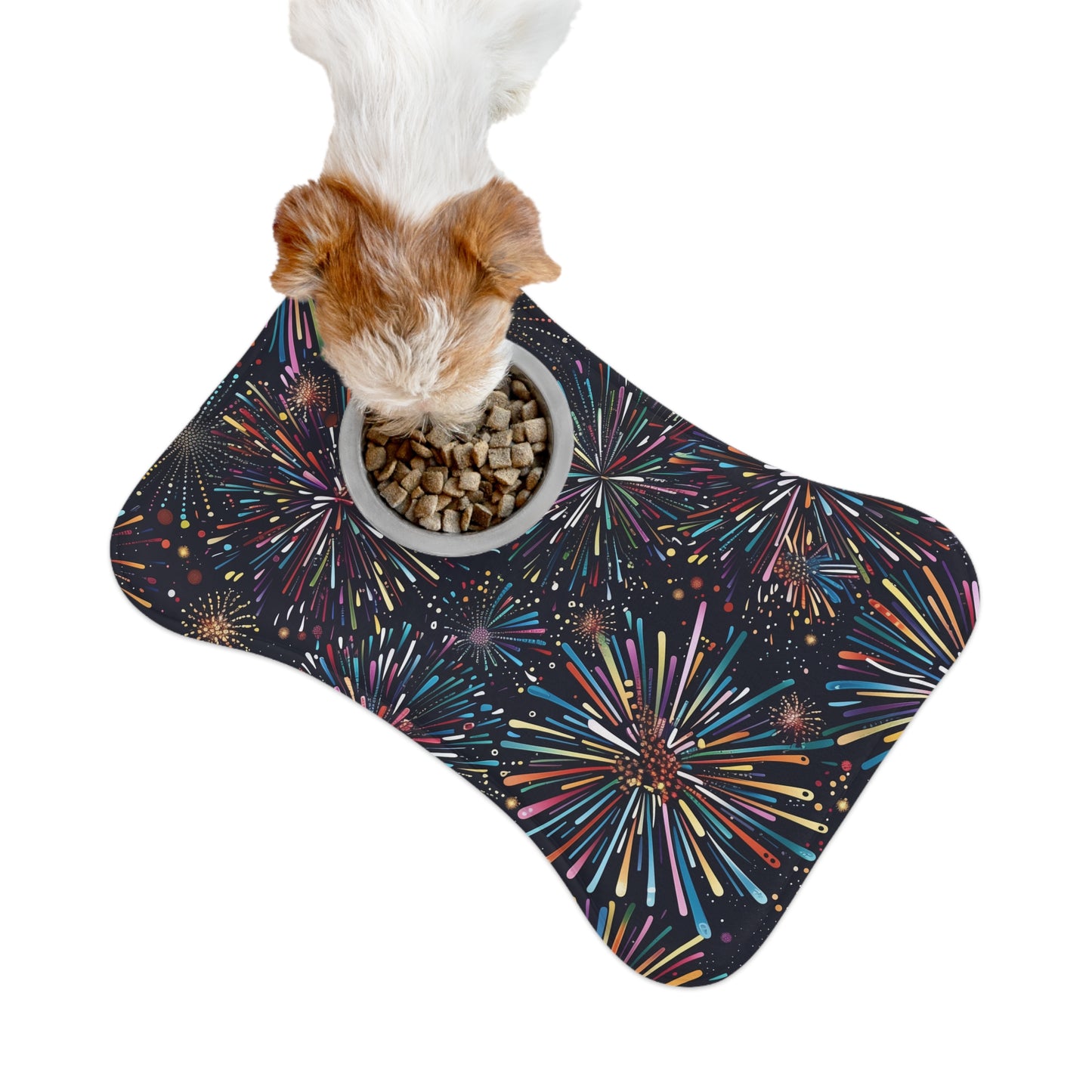 Fireworks Pet Feeding Mat