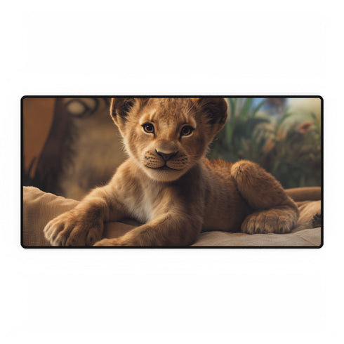 Simba Lion King — XL & XXL Desk Mat — Full Top-Down Artwork View