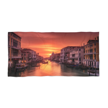 Venice Sunset Beach Towel