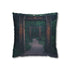 Enchanted Forest Gate with Runes — 40×40 Cushion Cover — Front 40×40 cm Square Cushion View