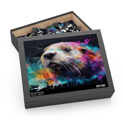 Smiling Otter Watercolor Puzzle