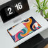 Vibrant Retro 70s Ocean Waves — XL & XXL Desk Mat — Product Detail View 7