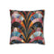 Art Deco Gold & Emerald Geometric Square Cushion Cover - View 1 | Prints With Passion
