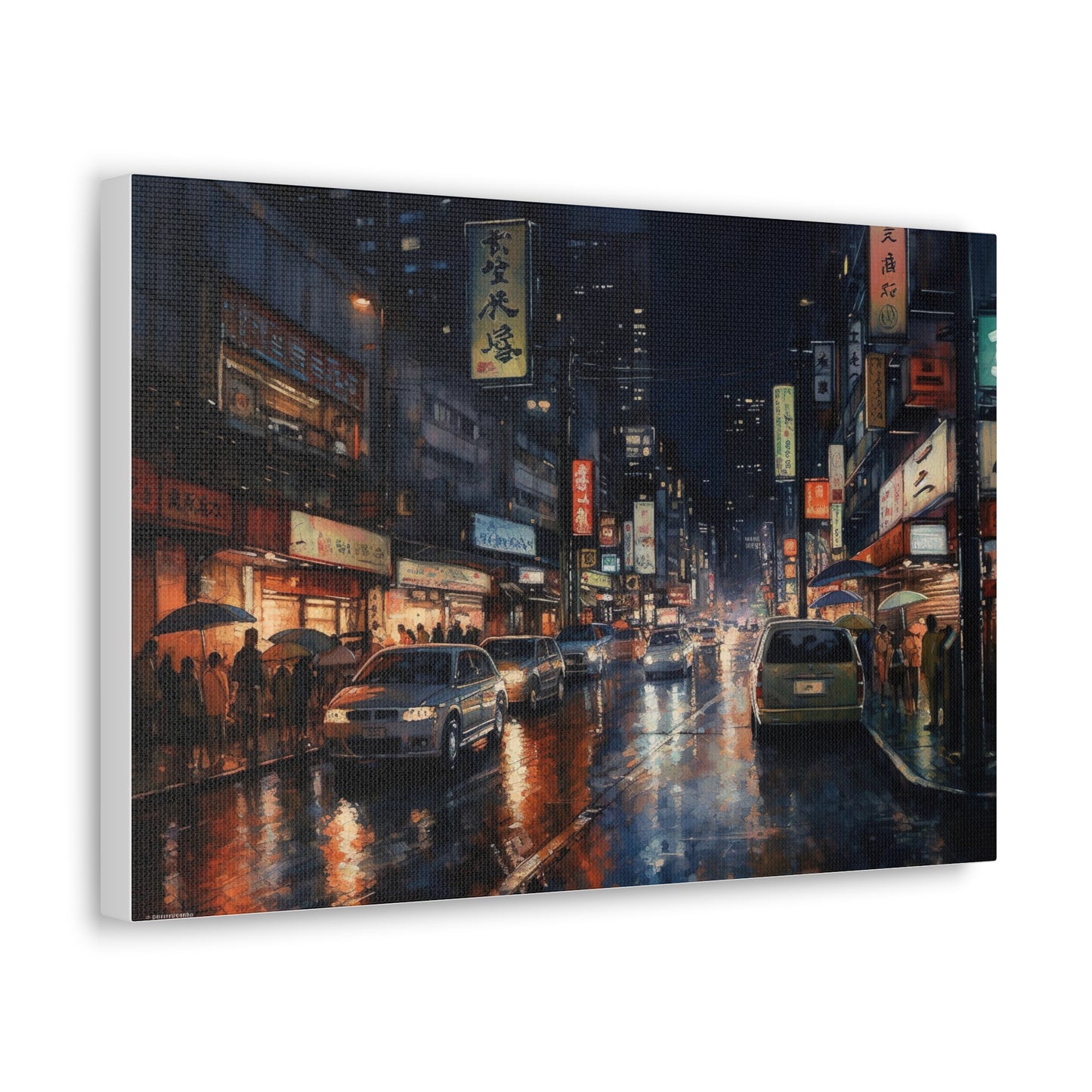 Tokyo Night Skyline Canvas