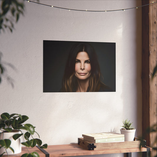 Discover the magic of Sandra Bullock's comedy movies with this captivating poster. Embrace her undeniable star power and resilience as you adorn your walls with her iconic presence. Perfect for gifting