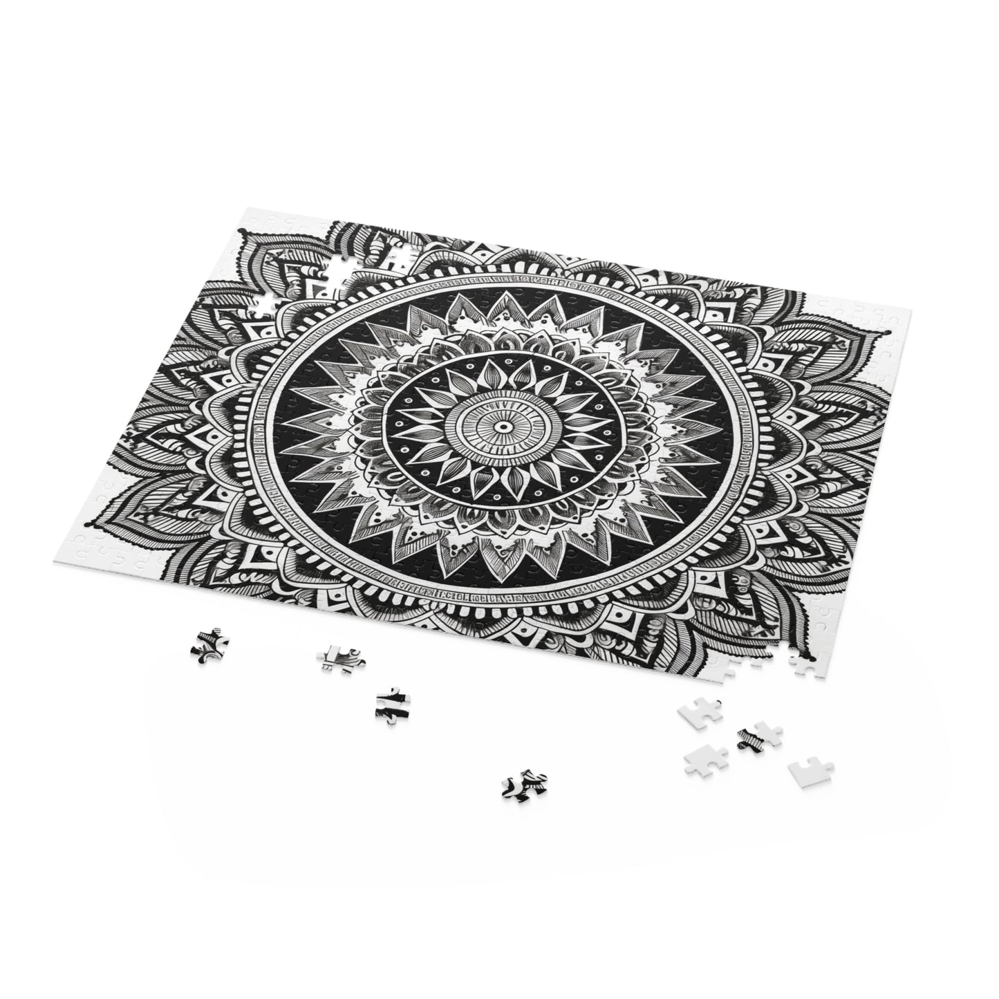 "Zen Mandala Jigsaw Puzzle - Relaxing, captivating design for mindfulness at home"