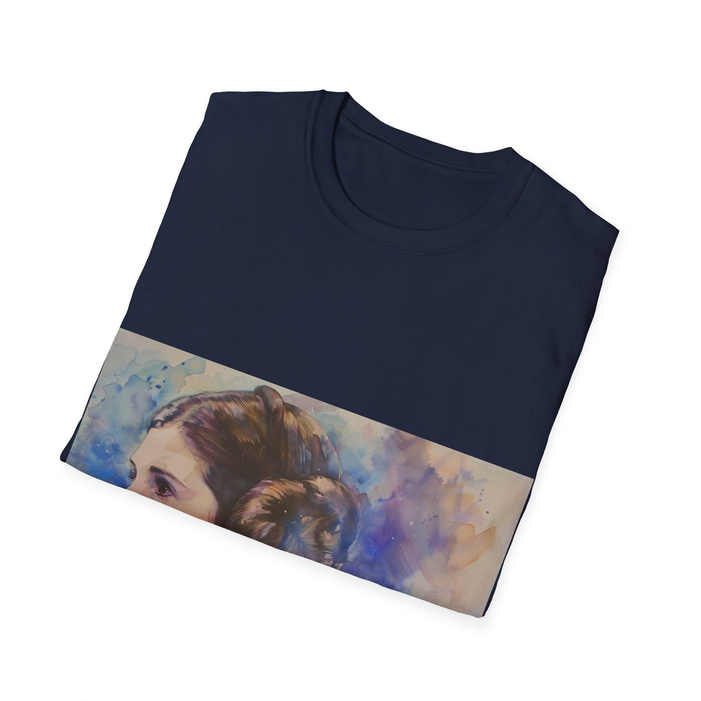 Princess Leia Watercolor Tee: Galactic Glamour