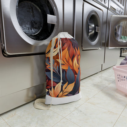 "Autumn Foliage Laundry Bag - Charmingly designed pillowcase with beautiful nature-inspired print"