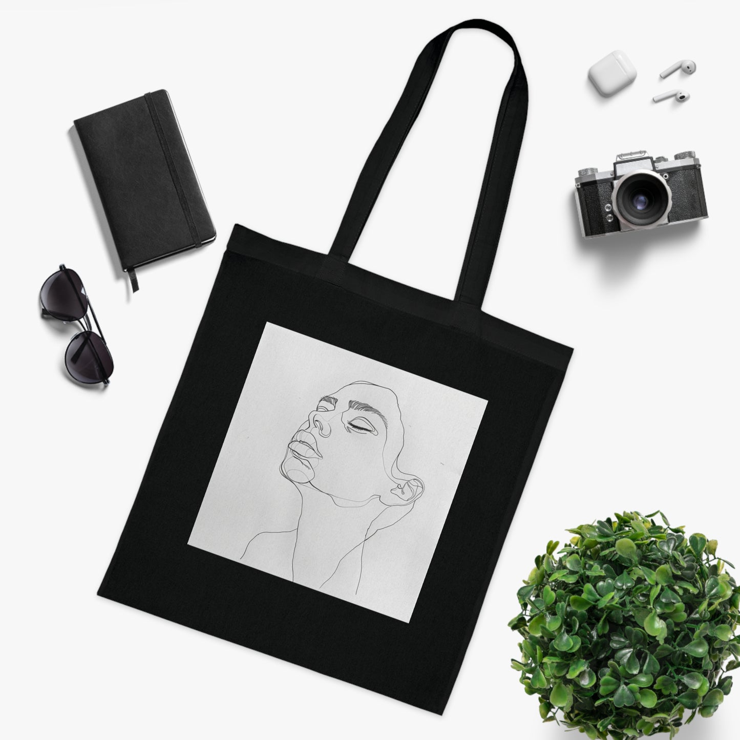 Simple Lines Tote Bag