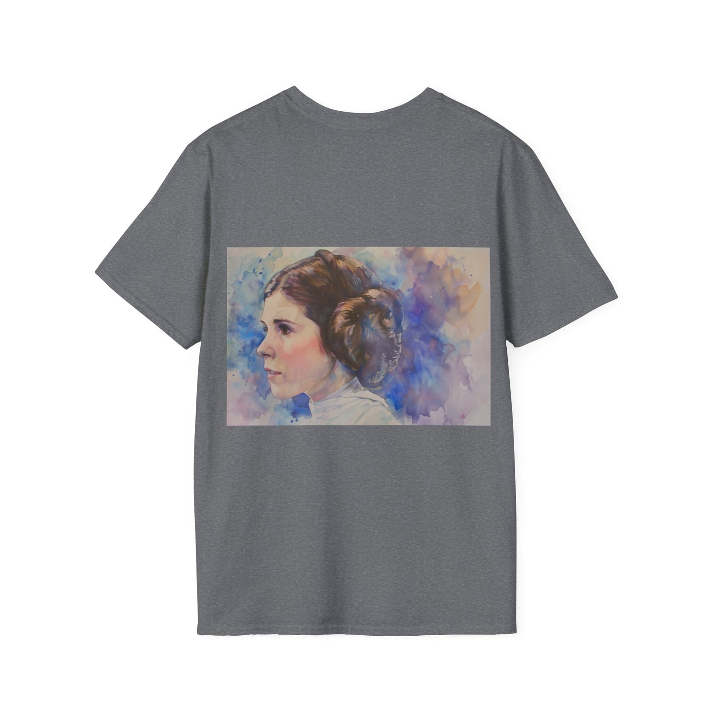 Princess Leia Watercolor Tee: Galactic Glamour