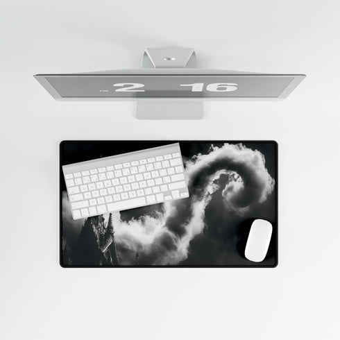 Cloud Serpent Winding Between Spires — XL & XXL Desk Mat — Product Detail View 8