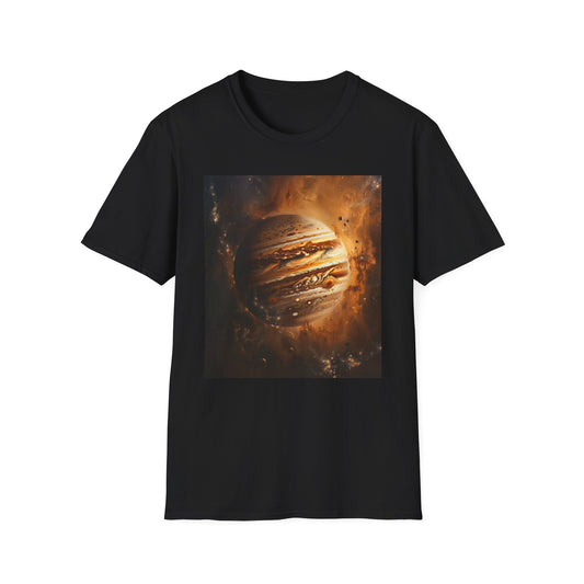 Celestial Tapestry: Jupiter's Symphony Captured on Canvas | T-Shirt | DTG, Hoodies, Men's Clothing, Regular fit, Unisex, Women's Clothing | Prints with Passion