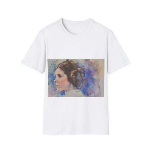 Princess Leia Watercolor Tee: Galactic Glamour