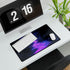 Neon River Flowing Through Chrome Valley — XL & XXL Desk Mat — Product Detail View 7