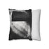 Echoes of Light Around Temple Monolith (Edition II) — 40×40 Cushion Cover — Sofa & Living Room Lifestyle View