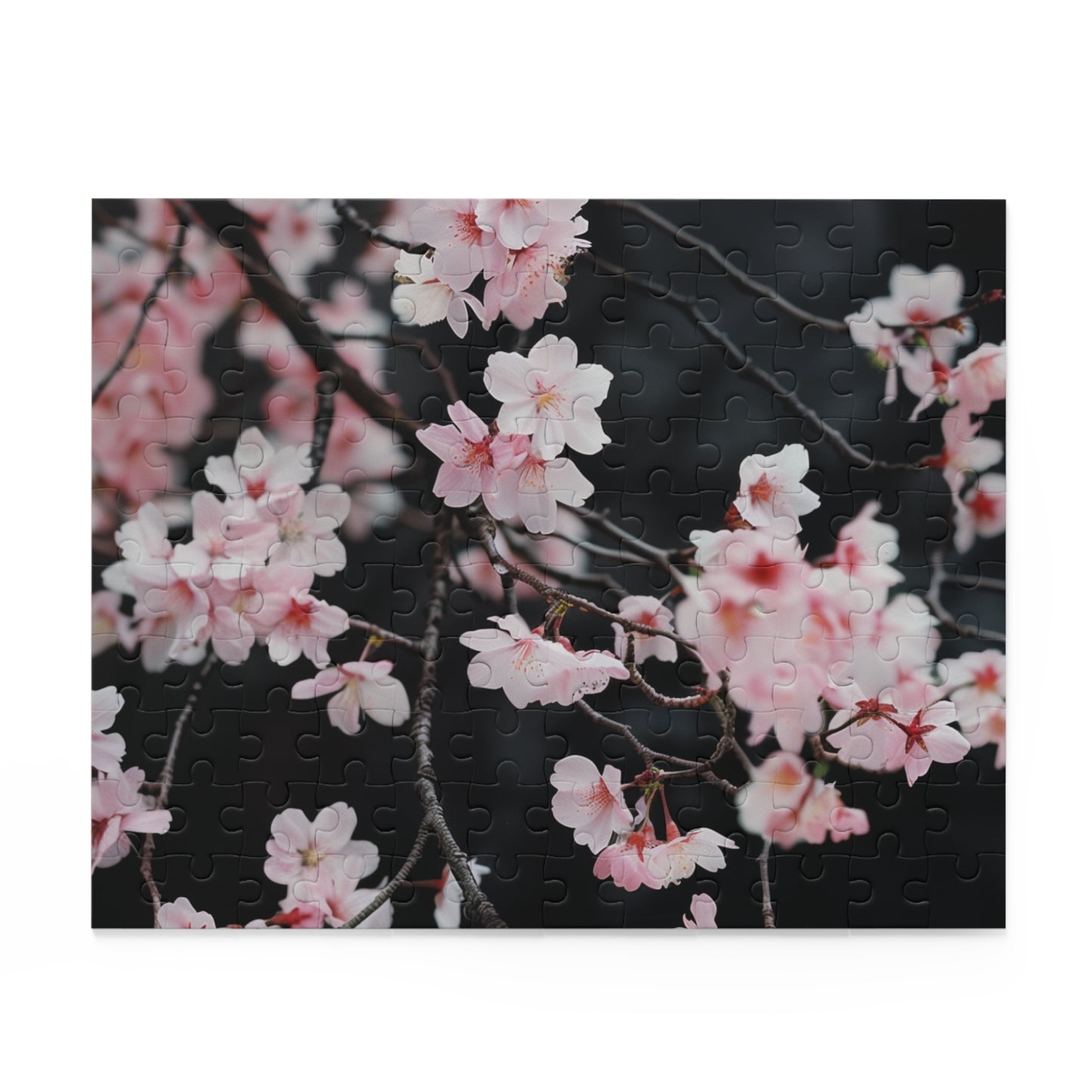 Cherry Blossom Bliss Puzzle - Vibrant Japanese cherry blossom jigsaw with intricate details for a relaxing experience