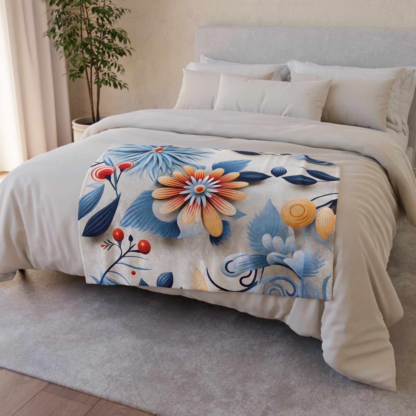 Experience the joy of zinnia flowers blooming with our exquisite Blooming Zinnia Flowers Blanket. Handcrafted to perfection