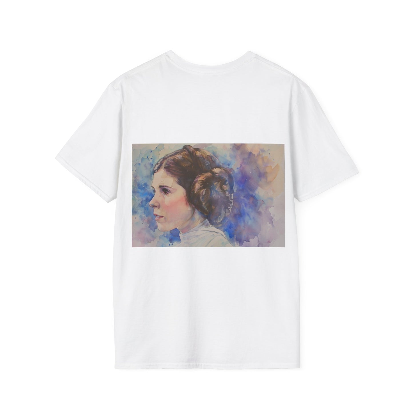 Princess Leia Watercolor Tee: Galactic Glamour