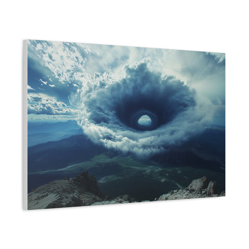 Vortex Above Mountain Peak — Canvas Wall Art — Product Detail View 6