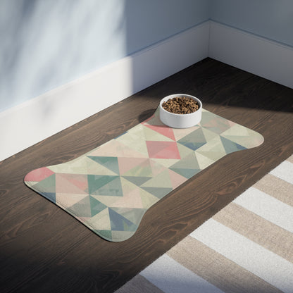 Chic Geometric Pet Feeding Mat