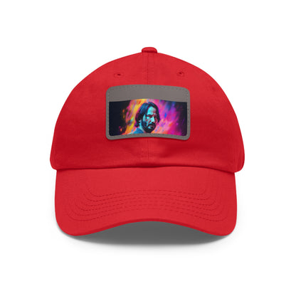 Neon Dreams: Keanu Reeves Watercolor Baseball Cap