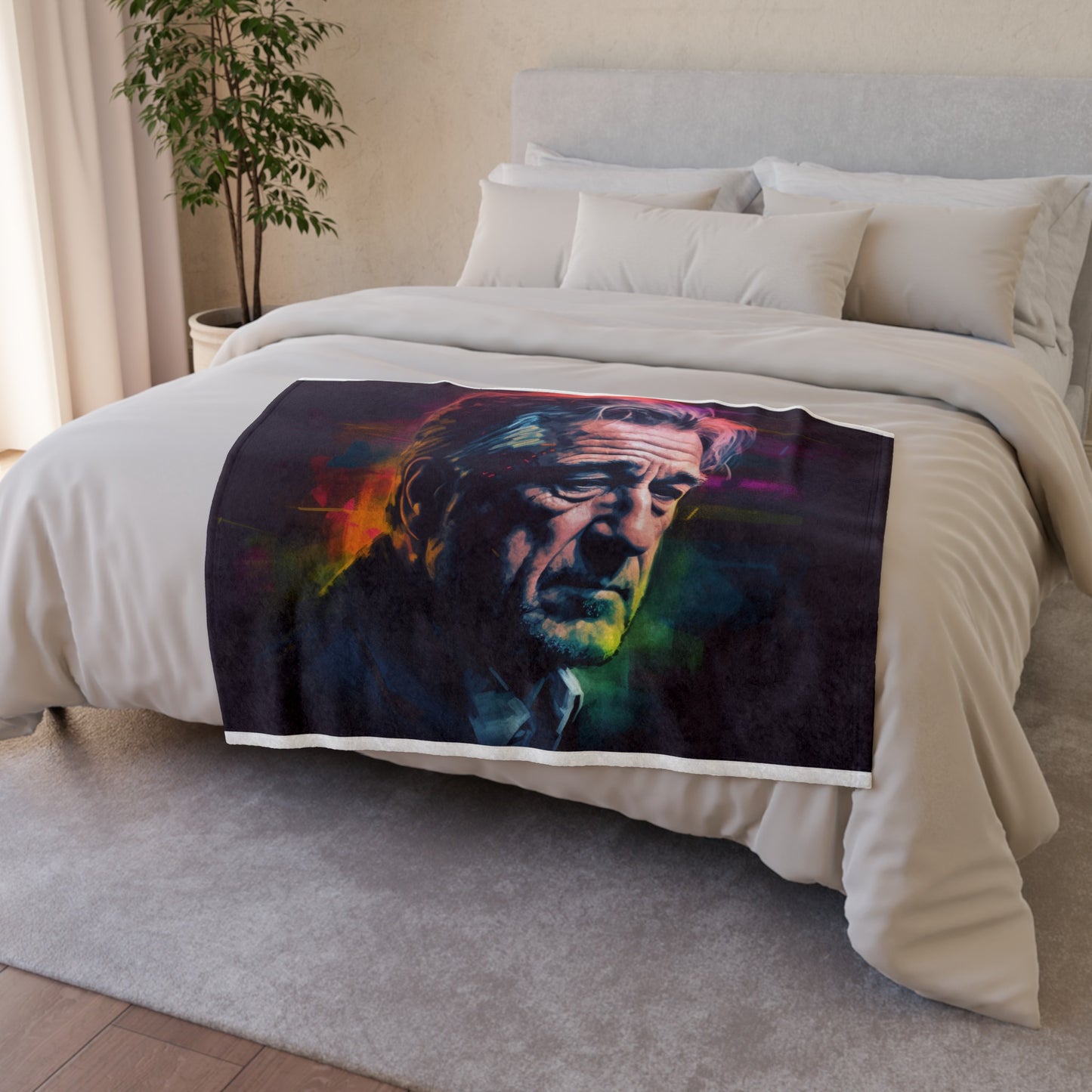 this blanket is a must-have for any film lover or De Niro fan. Whether you're curling up on the couch for a movie night or displaying it as a statement piece in your home