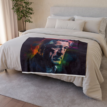 this blanket is a must-have for any film lover or De Niro fan. Whether you're curling up on the couch for a movie night or displaying it as a statement piece in your home