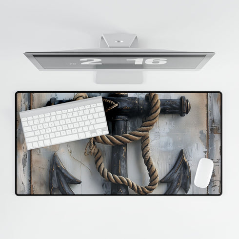 Nautical Anchor — XL & XXL Desk Mat — Product Detail View 5