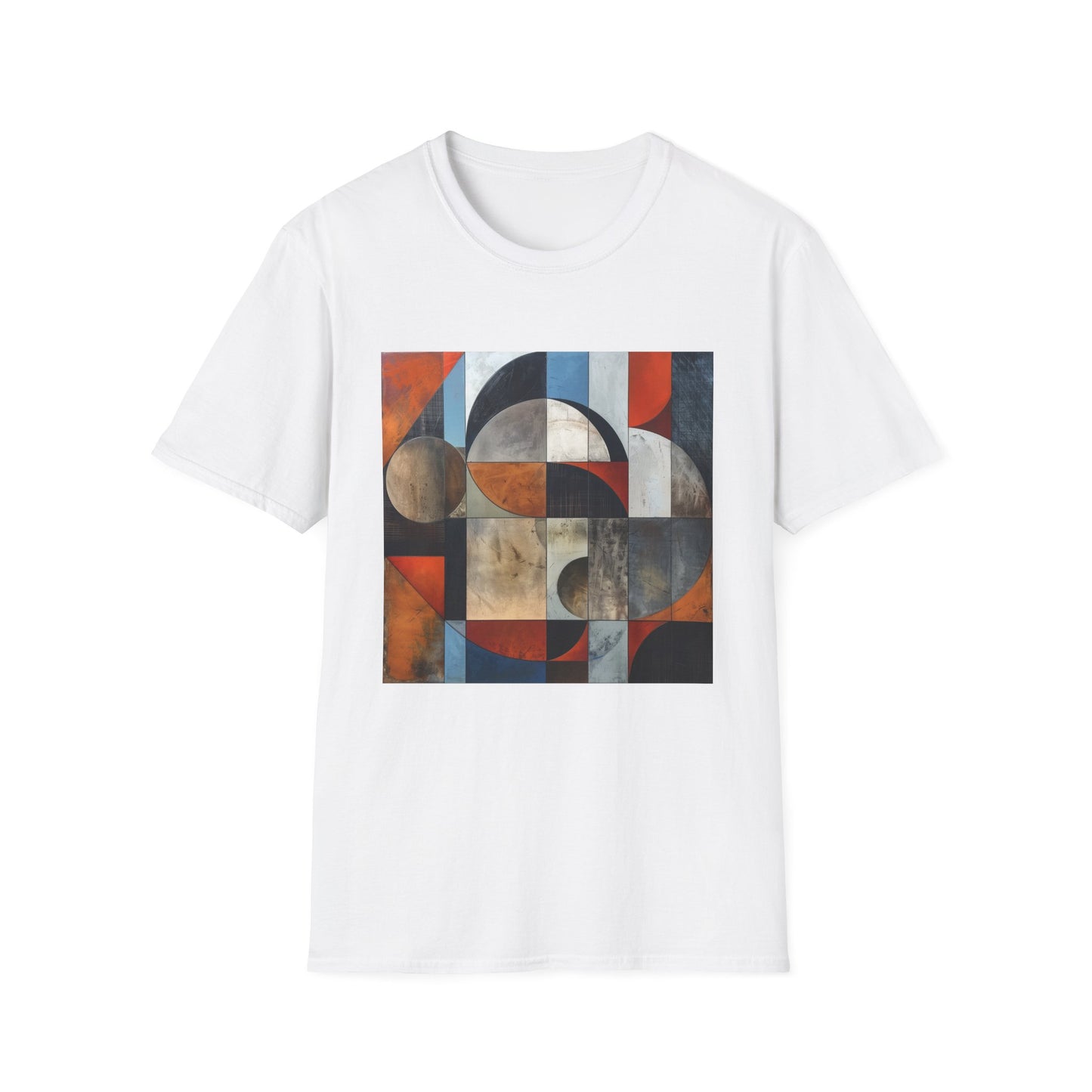 Abstract Shirt: Geometric Symphony: Interwoven Worlds T-Shirt