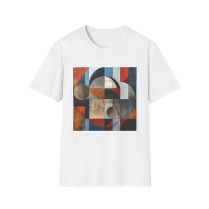 Abstract Shirt: Geometric Symphony: Interwoven Worlds T-Shirt